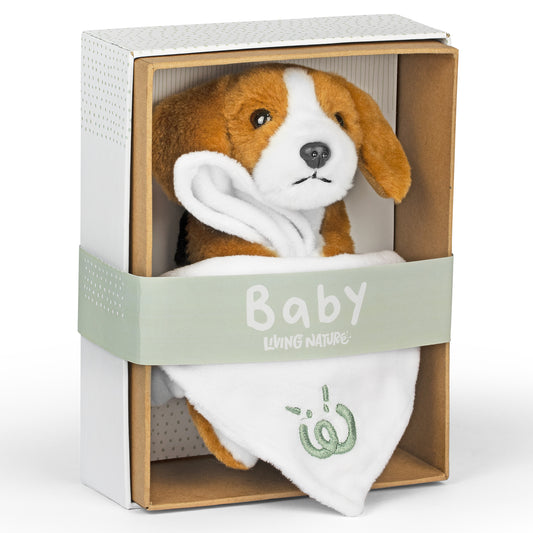 AN768 Beagle Baby with Blanket 17cm