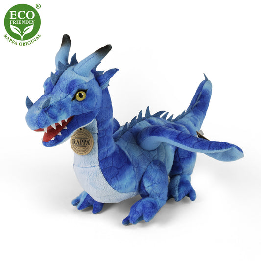 Plush blue dragon 40 cm