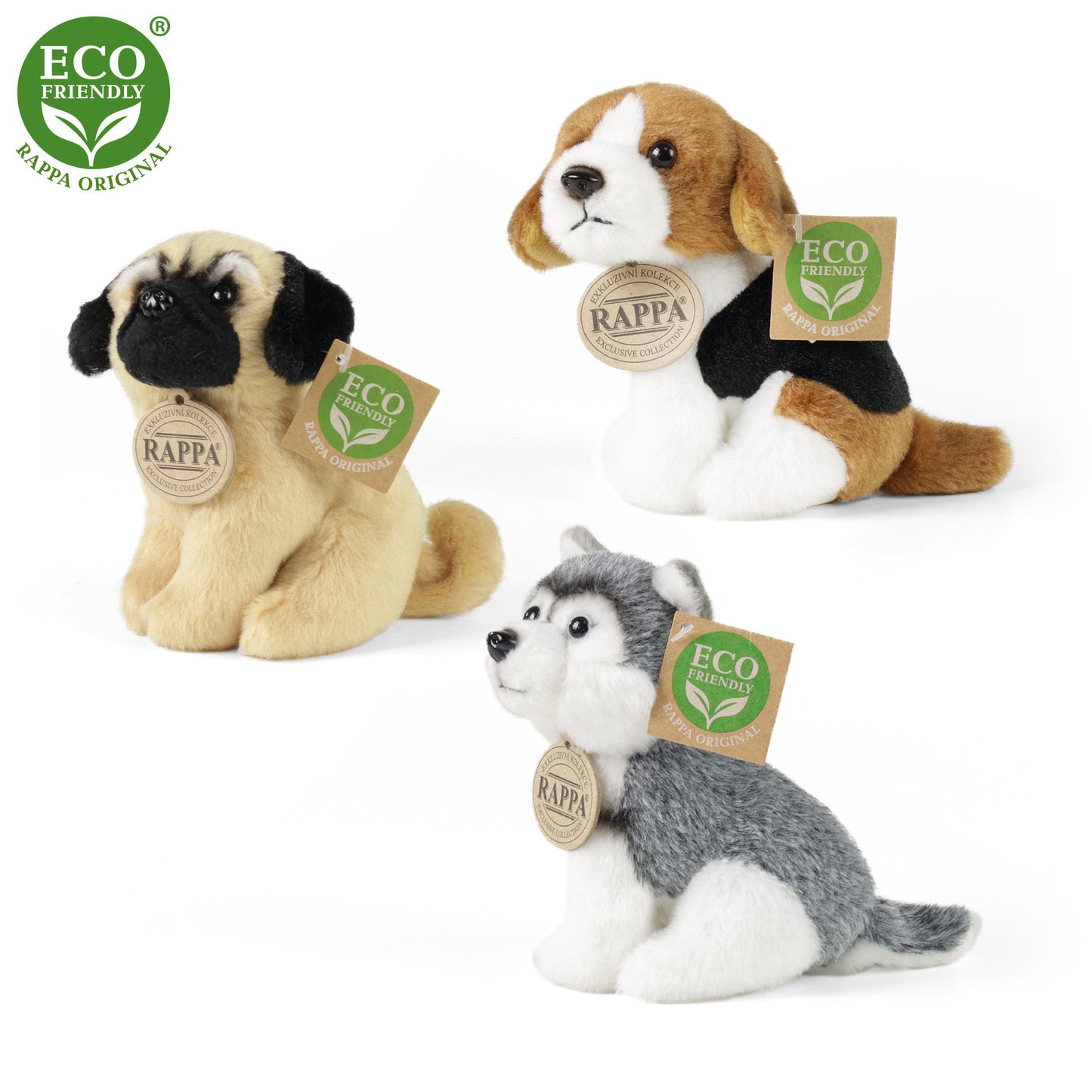 Plush dogs assort 13 cm