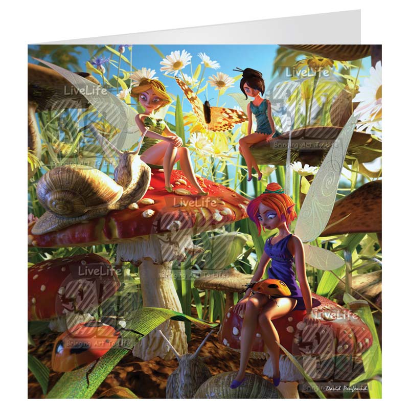 3D LiveLife Greetings Cards - Fairies