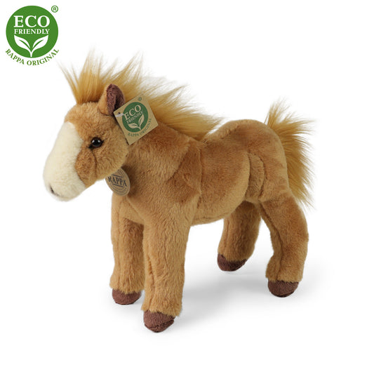 Plush brown horse 28 cm