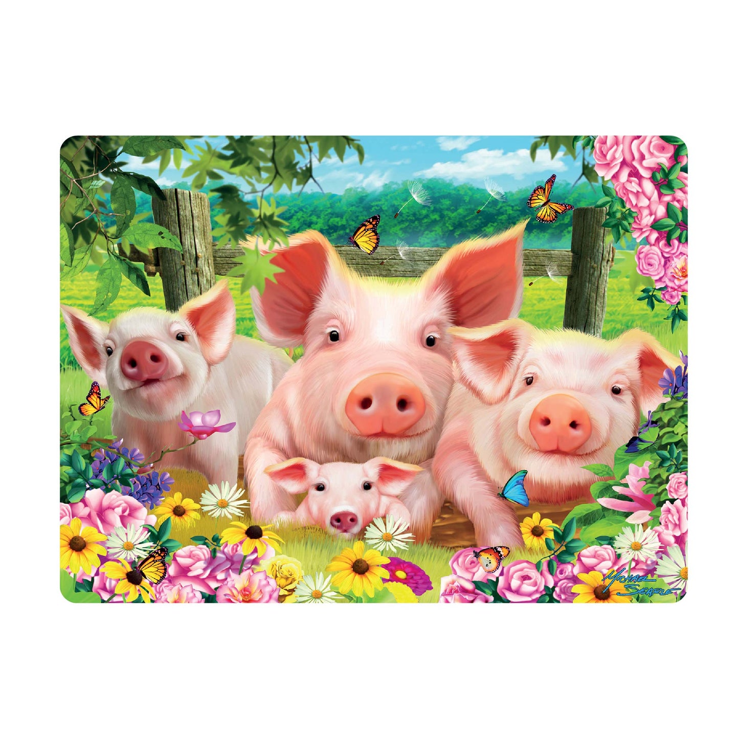 3D LiveLife Postcards - Pig Pen
