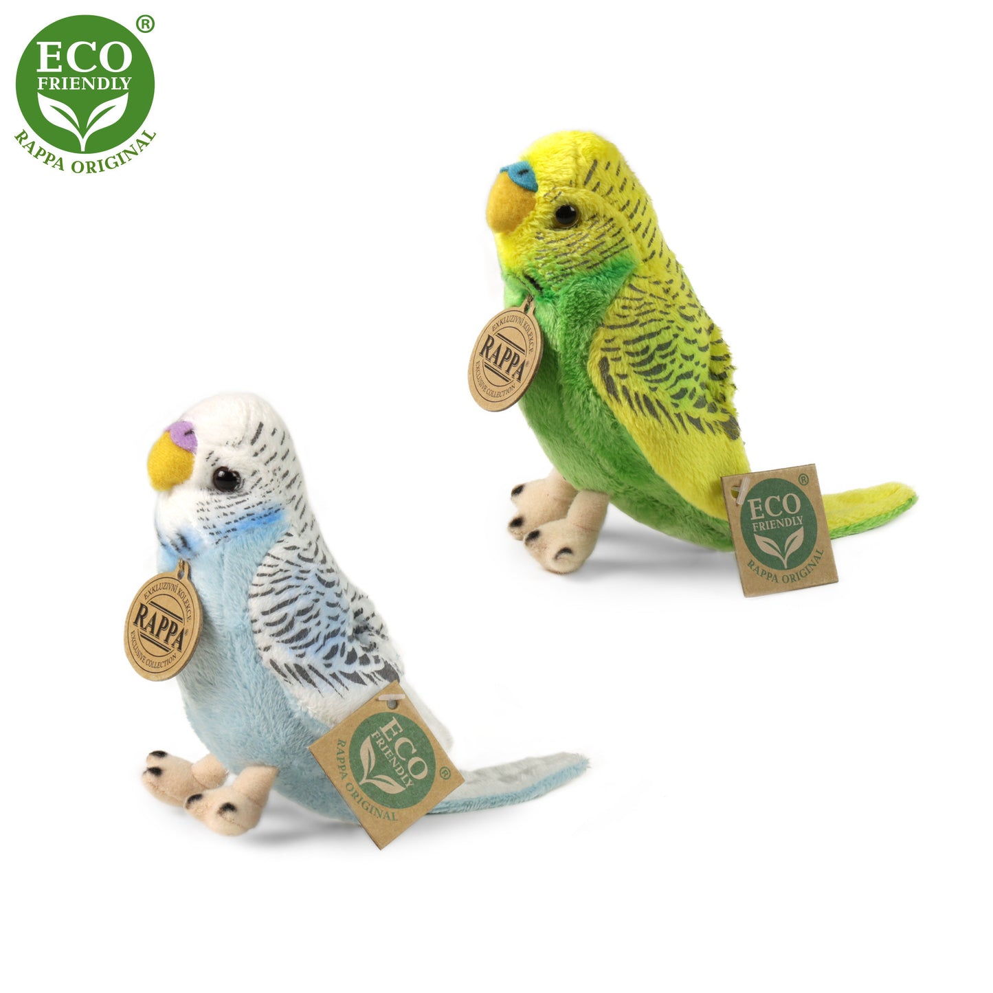 Plush budgies assort 12 cm