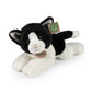 Plush white/black cat 30 cm