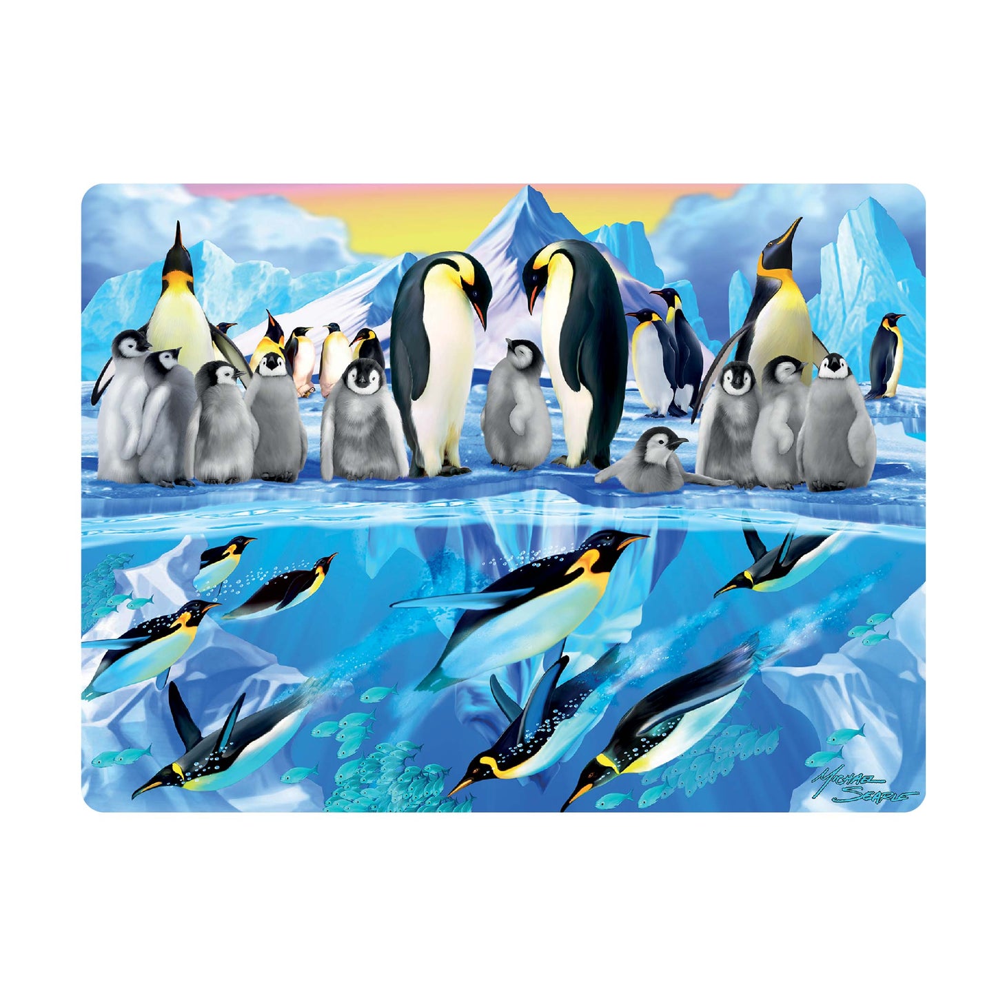 3D LiveLife Postcards - Penguin Plunge