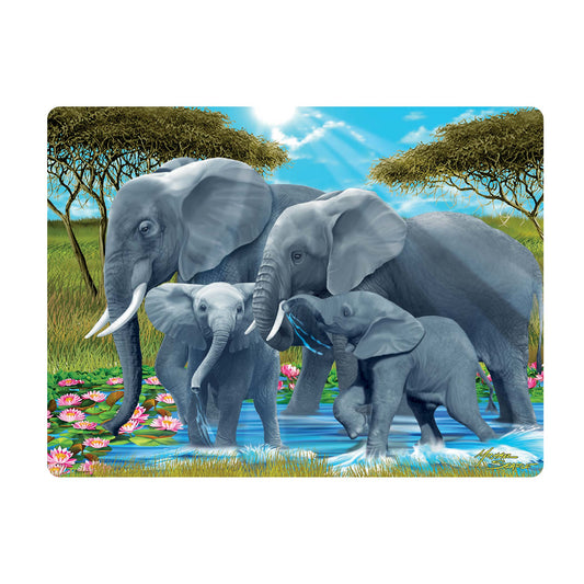 3D LiveLife Postcards - Pachyderm Pals