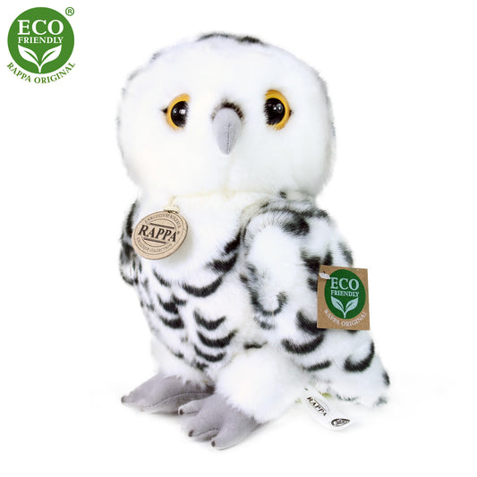 Plush white owl 25 cm