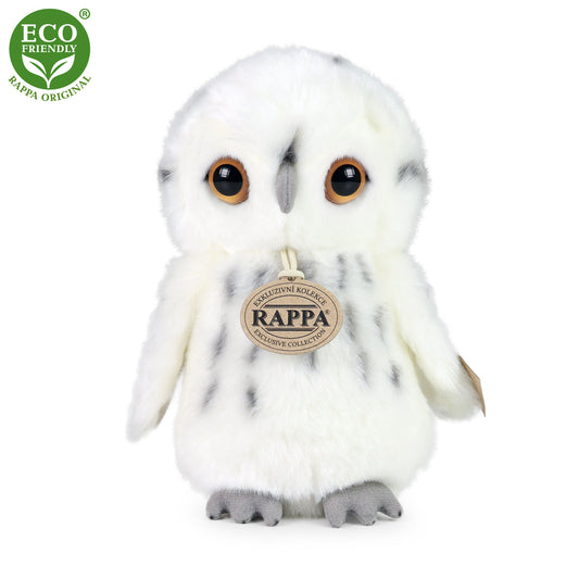 Plush white owl 18 cm FOREST ANIMALS DISPLAY