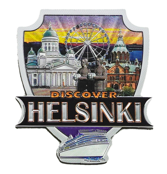 Discover Helsinki Alumiinimagneetti HEL