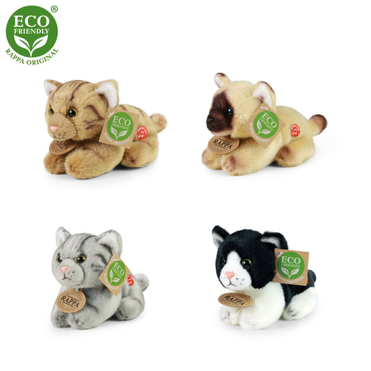 Plush cats with sound assort 15cm