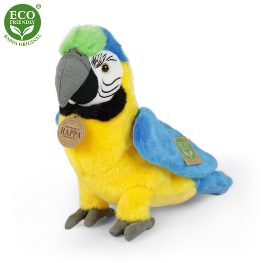 Plush blue-yellow Macaw Ara 24 cm