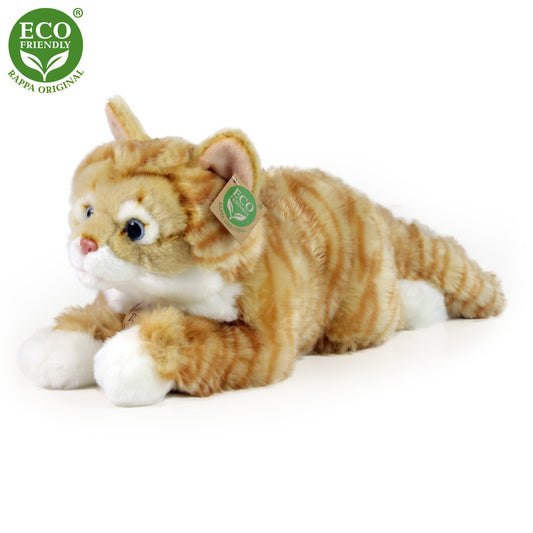 Plush brown tabby cat 40 cm