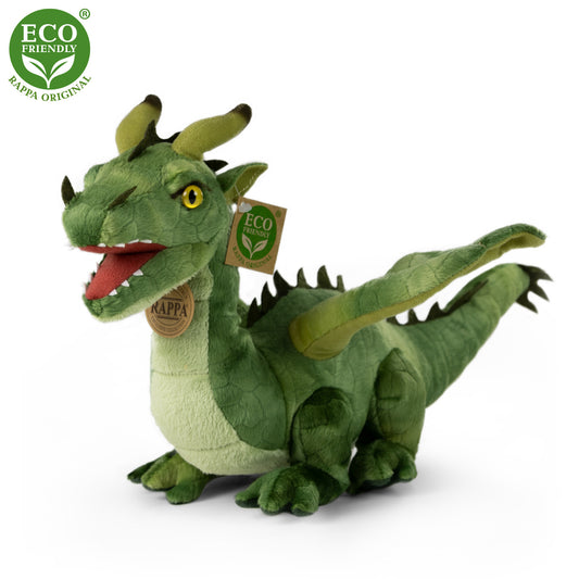 Plush green dragon 40 cm