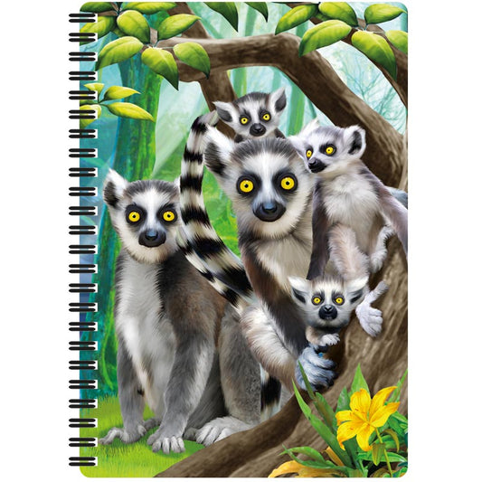 3D LiveLife Notebooks - Ring-Tailed Lemurs