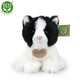 Plush black-white cat 17 cm