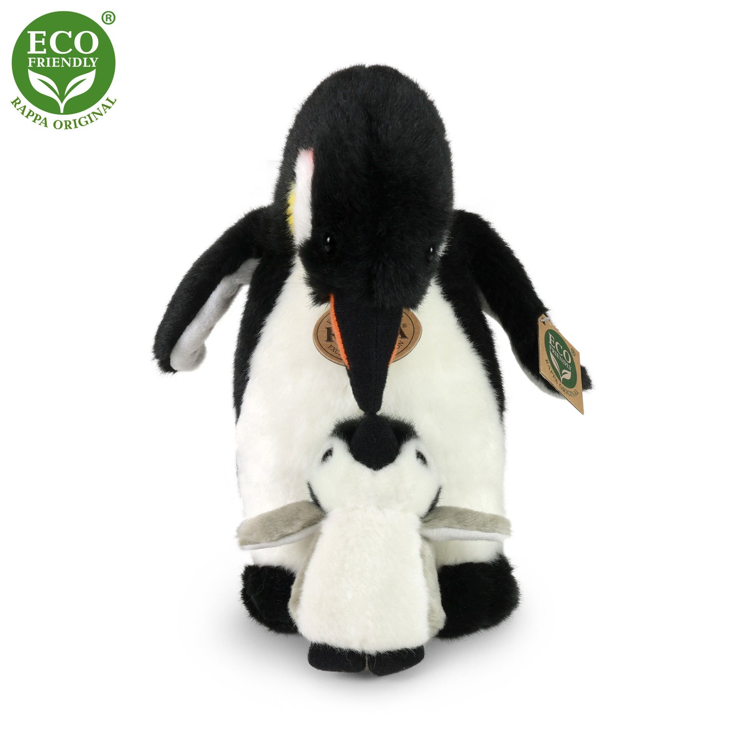 Plush penguin with cub 22cm