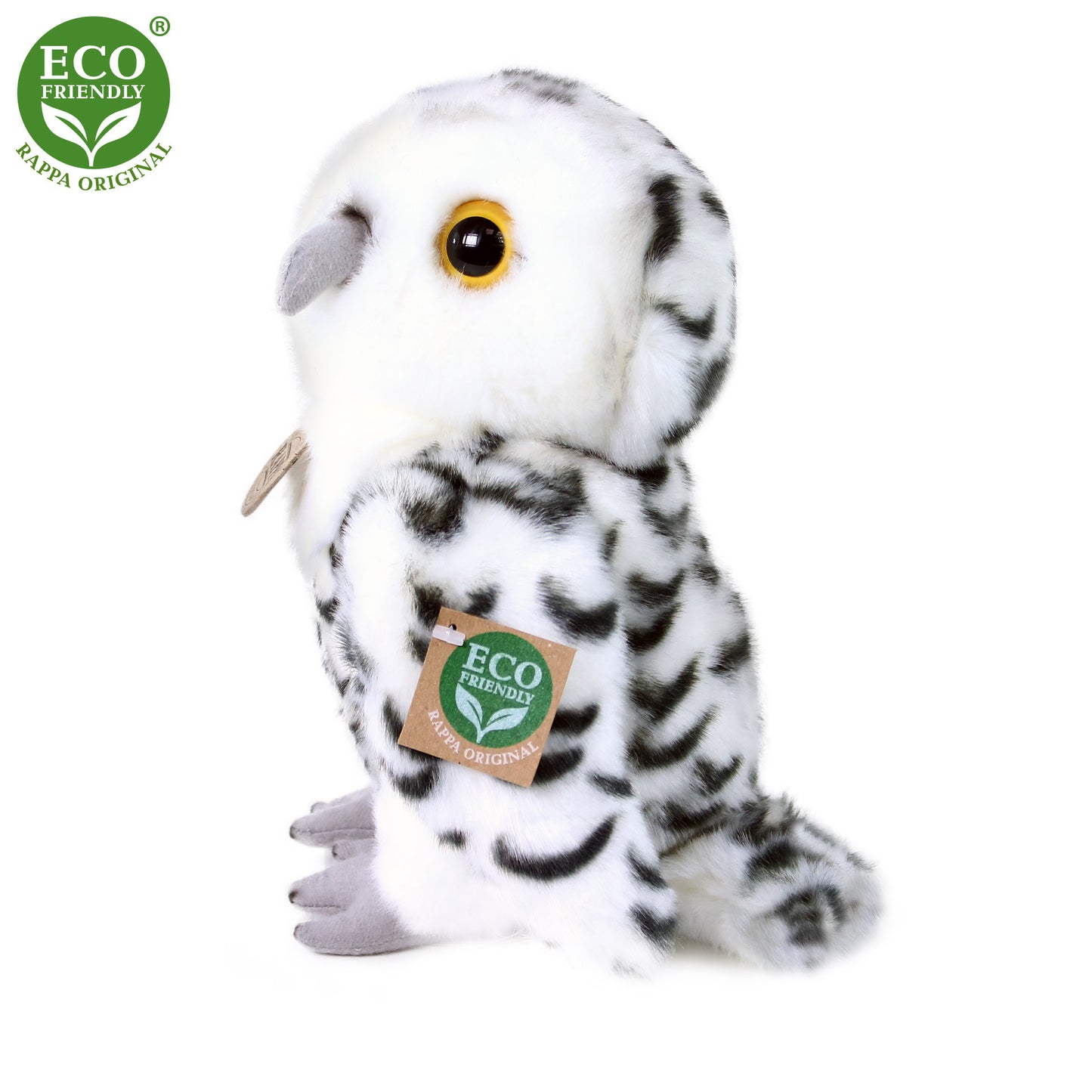 Plush white owl 25 cm