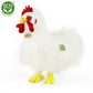 Plush white rooster 33 cm