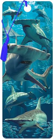 3D LiveLife Bookmarks - Hammerhead Shark