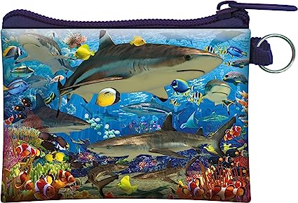 3D LiveLife Coin Purse - Shark Reef