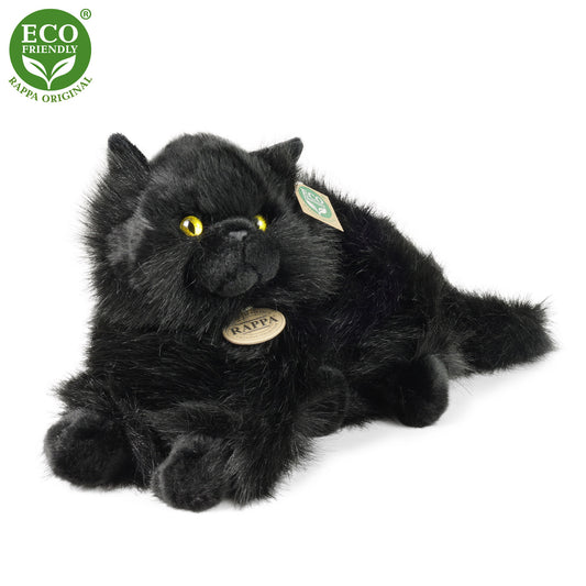 Plush black cat 30 cm