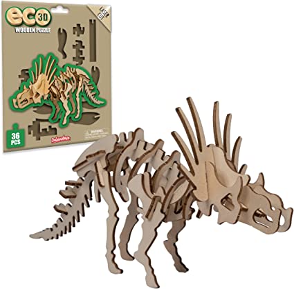 Eco 3D Wooden Puzzle - Styracosaurus