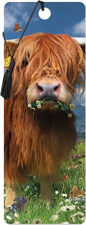 3D LiveLife Bookmarks - Highland Cattle