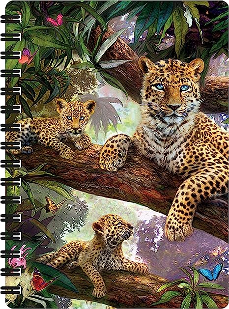 3D LiveLife Jotters - Treetop Leopards