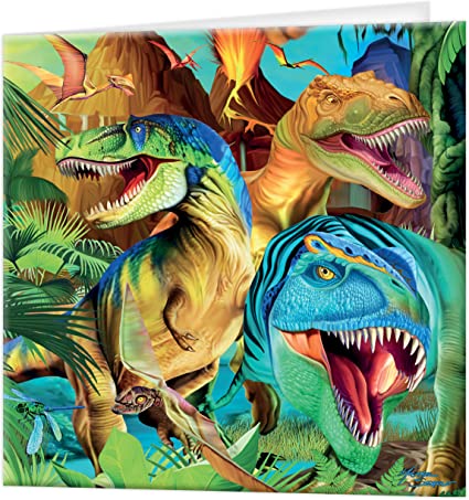 3D LiveLife Greetings Cards - Dino Smiles