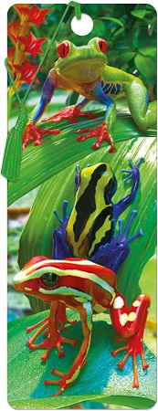 3D LiveLife Bookmarks - Funky Frogs