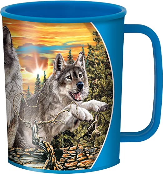 3D LiveLife Cups - Jumping Wolves