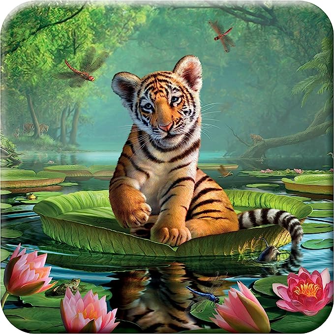 3D LiveLife Coasters - Tiger Lily