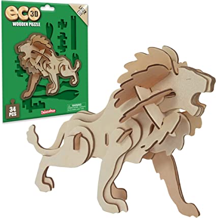 Eco 3D Wooden Puzzle - Lion