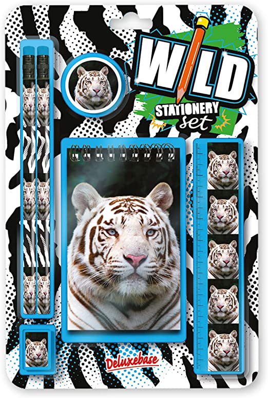 Wild Stationery Set - White Tiger