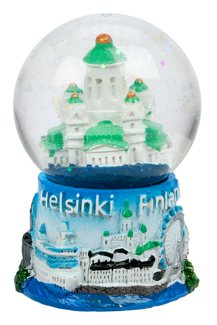 Helsinki lumihiutalepallo 6,5 cm