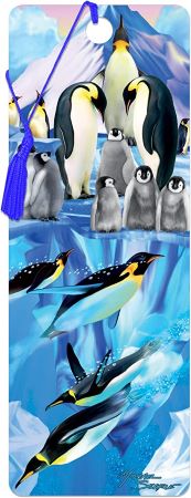 3D LiveLife Bookmarks - Penguin Plunge