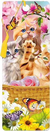 3D LiveLife Bookmarks - Kitten Fun Time