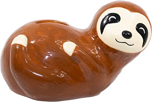 Crockery Critters Money Box - Sloth