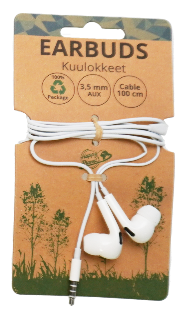 Johdolliset kuulokkeet 3,5mm valk