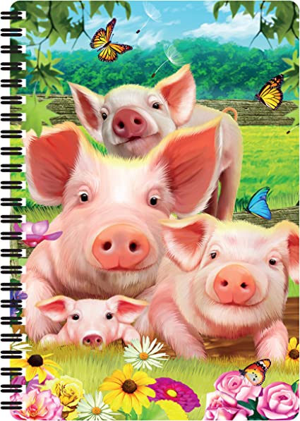 3D LiveLife Notebooks - Pig Pen