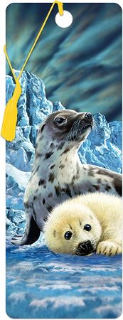 3D LiveLife Bookmarks - Harp Seals