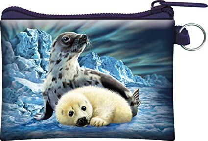 3D LiveLife Coin Purse - Harp Seals