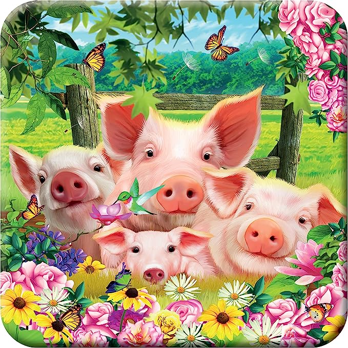 3D LiveLife Coasters - Pig Pen