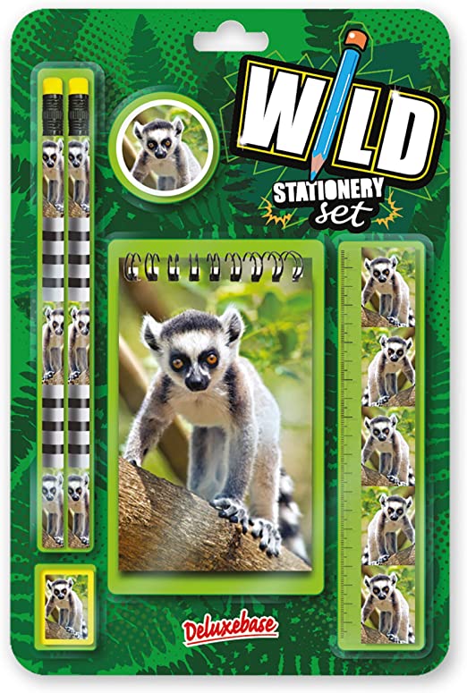 Wild Stationery Set - Ring-Tailed Lemur