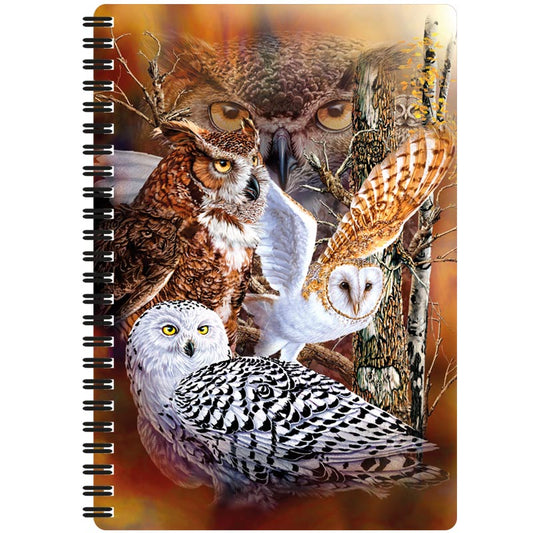 3D LiveLife Notebooks - Owl Woods