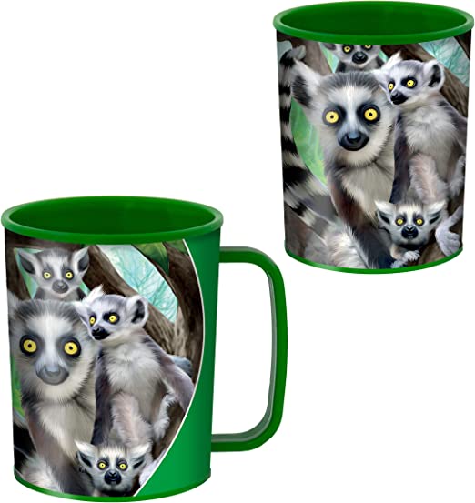 3D LiveLife Cups - Ring-Tailed Lemurs