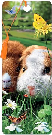 3D LiveLife Bookmarks - Guinea Pigs