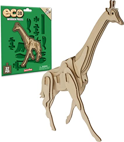 Eco 3D Wooden Puzzle - Giraffe