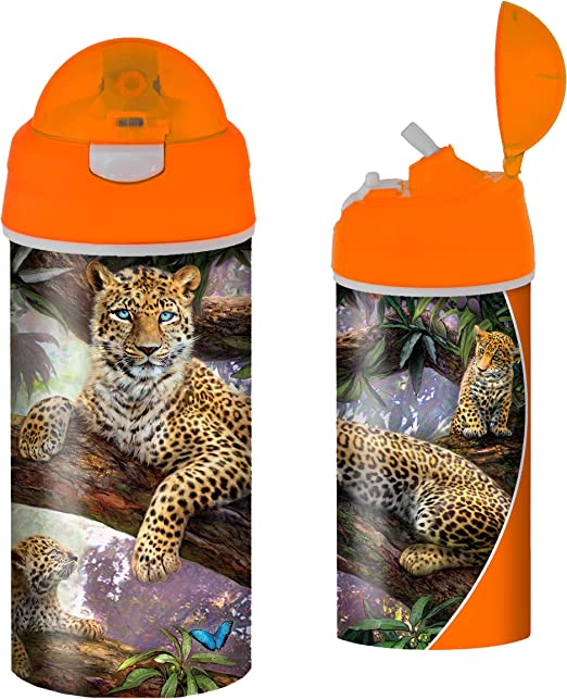 3D LiveLife Drinking Bottles - Treetop Leopards