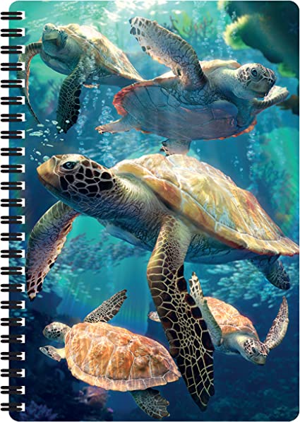 3D LiveLife Notebooks - Sea Turtle Swim